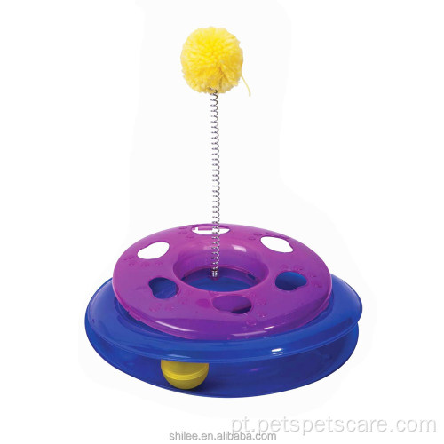 Trilha 3 Camadas Ball Cat Toy para venda